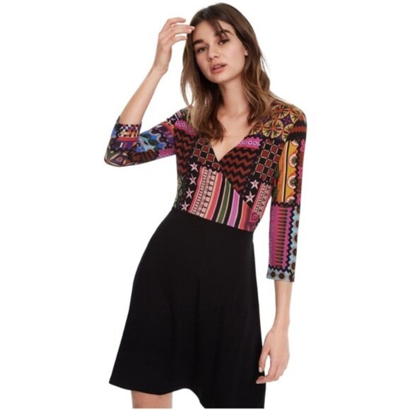 DESIGUAL Jill Flare Dress size M - Picture 13 of 13